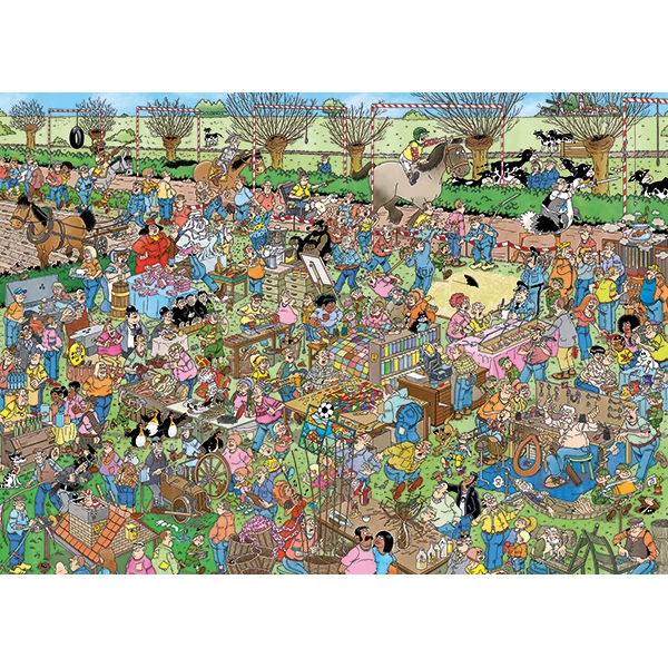 PFG The Dutch Craft Market / Le marché artisanal, JVH (1000pcs) (Usage/Used - PUZZLES FOR GOOD)