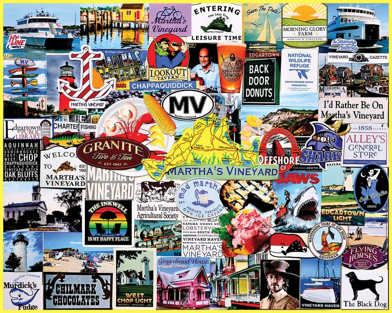 PFG I Love Martha's Vineyard, Charlie Girard (1000pcs) (Usage/Used - PUZZLES FOR GOOD)