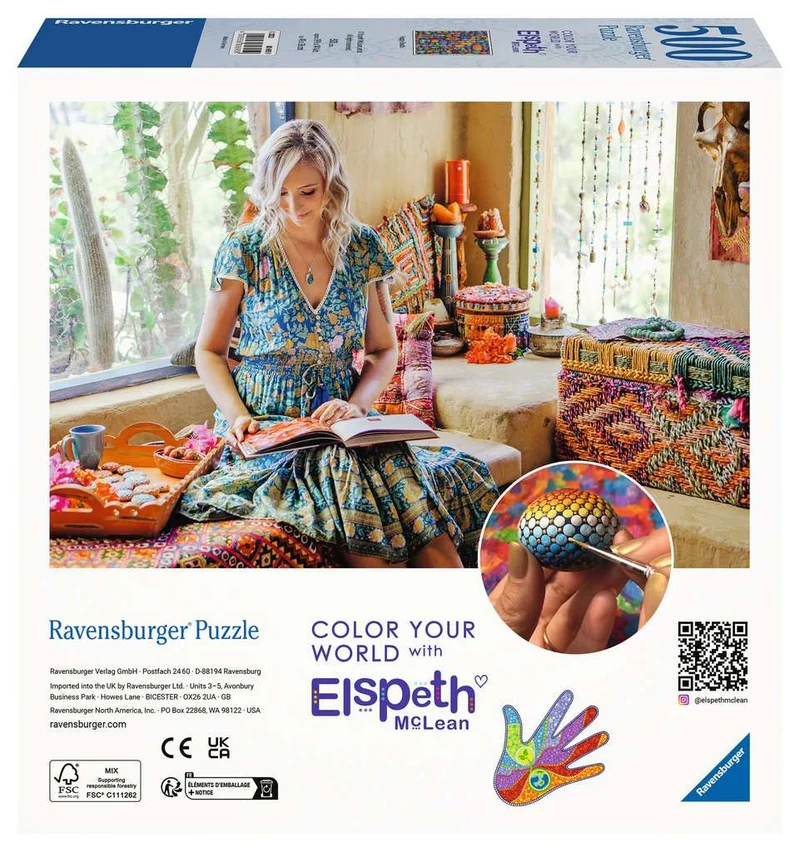 PFG Ravensburger Color Your World - Happy Beads (500pcs) (Usage/Used - PUZZLES FOR GOOD)