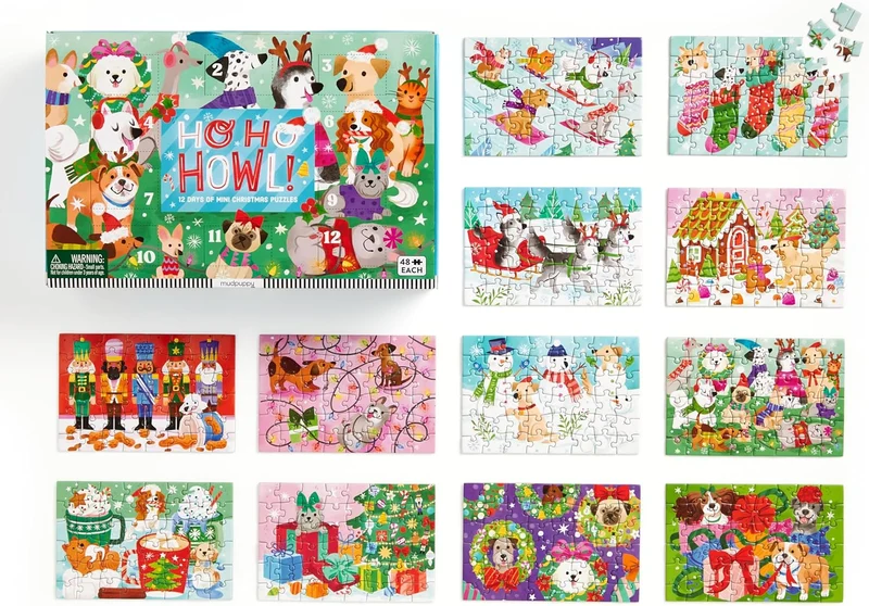 Ho Ho Howl! Countdown to Christmas Advent Calendar (12 x 48pcs)