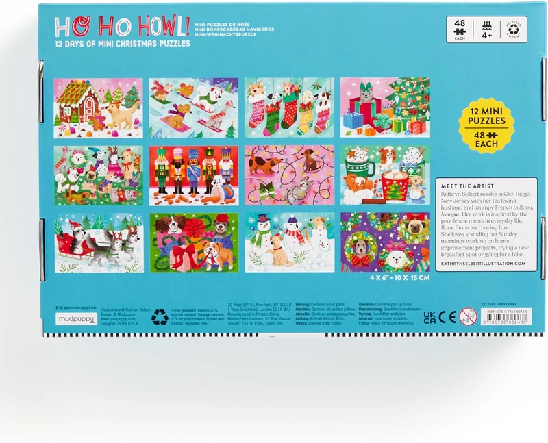 Ho Ho Howl! Countdown to Christmas Advent Calendar (12 x 48pcs)