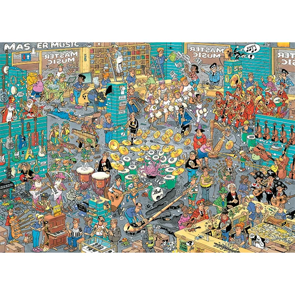 PFG JVH 2-in-1 - Music Shop & Holiday Jitters (2×1000 pieces) (Usage/Used - PUZZLES FOR GOOD)