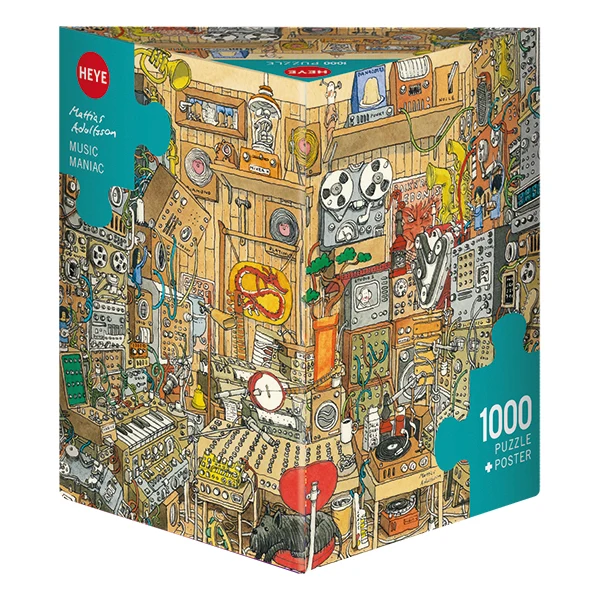 PFG Music Maniac, Adolfsson (Triangular Box) (1000pcs) (Usage/Used - PUZZLES FOR GOOD)