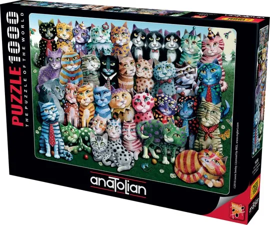PFG Cat Family Reunion, Laura Seeley (1000pcs) (Usage/Used - PUZZLES FOR GOOD)