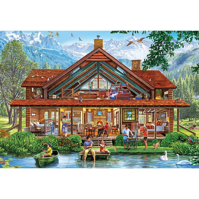 DMG Cutaway - Camping Lodge, Steve Crisp (1000pcs) (EZ Grip) (DAMAGED BOX)