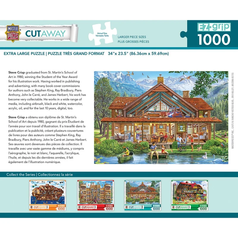 DMG Cutaway - Camping Lodge, Steve Crisp (1000pcs) (EZ Grip) (DAMAGED BOX)