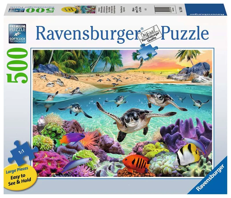 DMG Ravensburger Race of the Baby Sea Turtles (500pcs) (DAMAGED BOX)