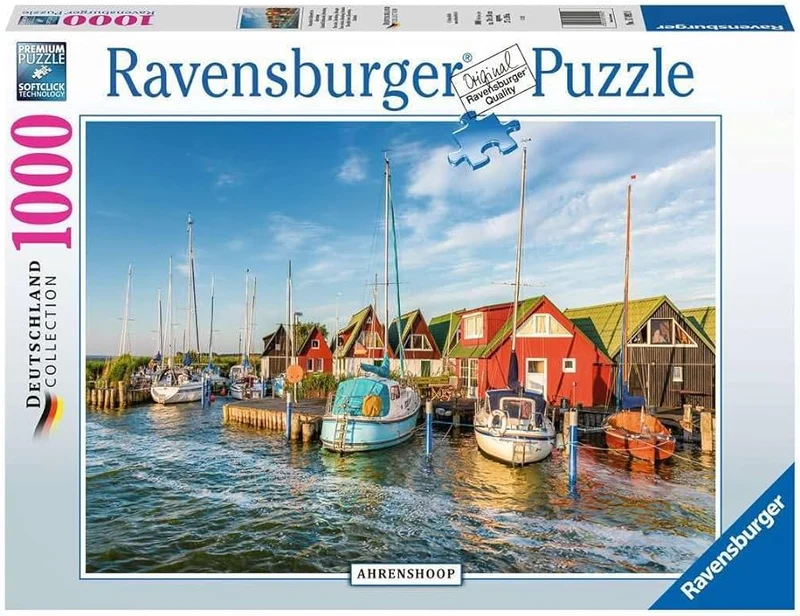 DMG Ravensburger Deutschland Collection - Romantic Harbour World by Ahrenshoop, Germany (1000pcs) (DAMAGED BOX)