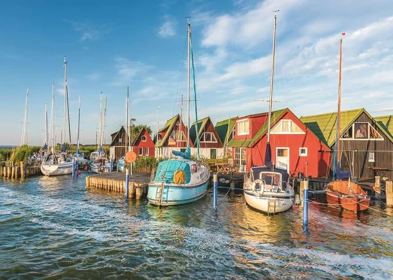 DMG Ravensburger Deutschland Collection - Romantic Harbour World by Ahrenshoop, Germany (1000pcs) (DAMAGED BOX)