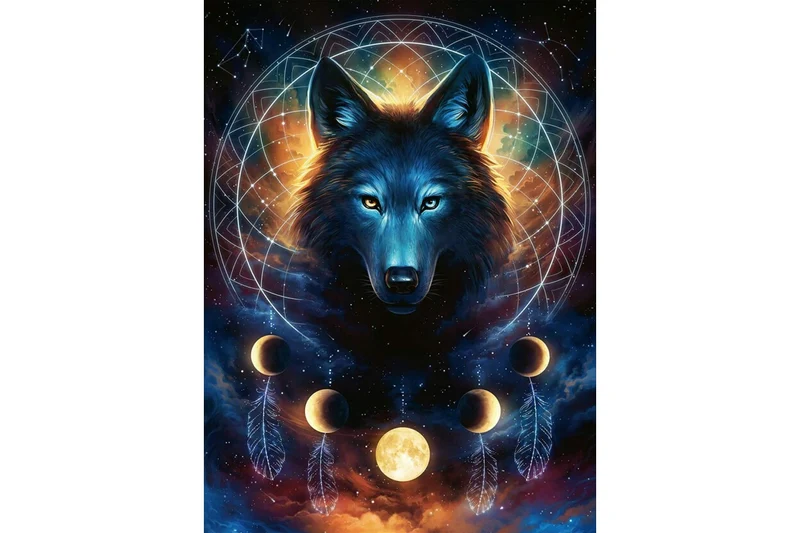 Ravensburger Glowing Wolf (500pcs) (Glow-in-Dark)
