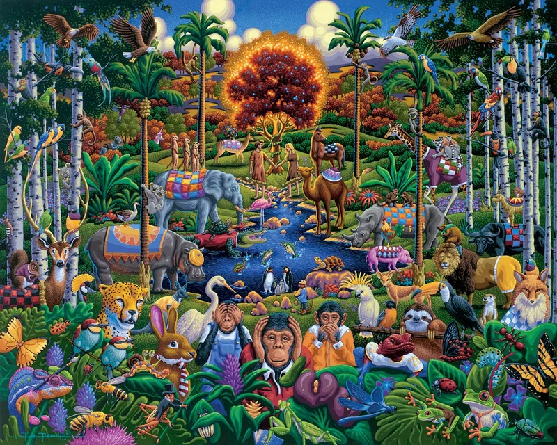 Dowdle Animals of Eden (100pcs)