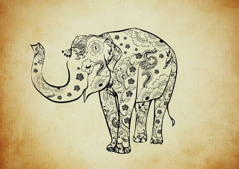 80184 Hintergründe - Elefant Puzzle