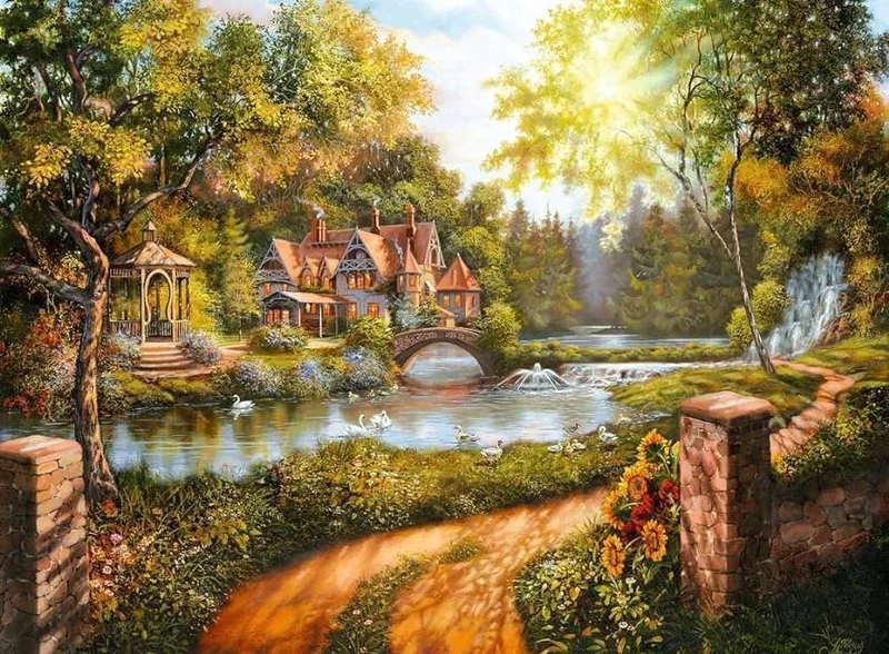 Ravensburger Cottage by the River (500pcs)