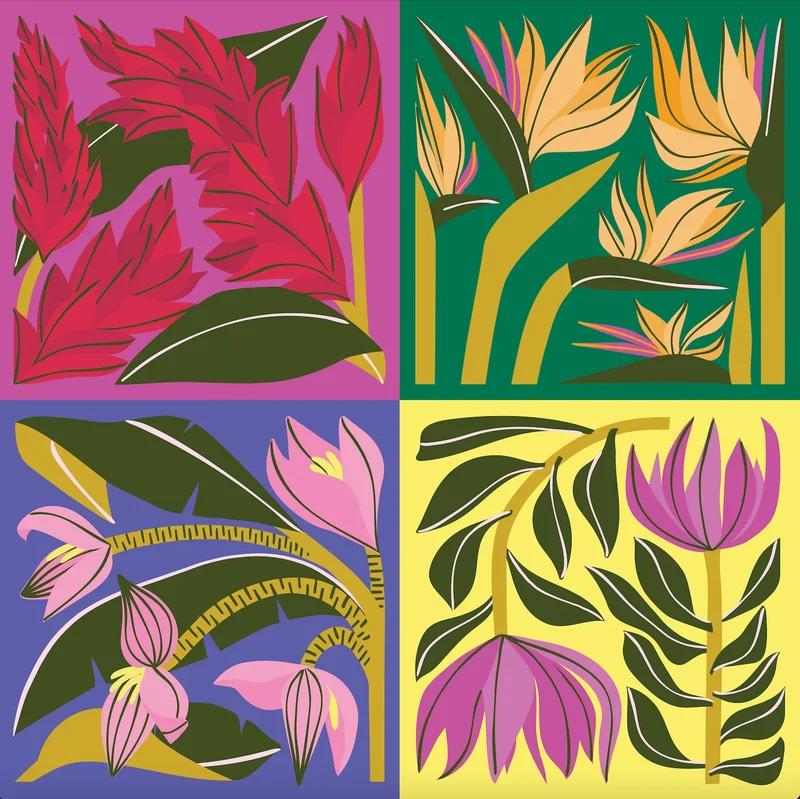 PFG Tropical Bloom (500pcs) (Usage/Used - PUZZLES FOR GOOD)