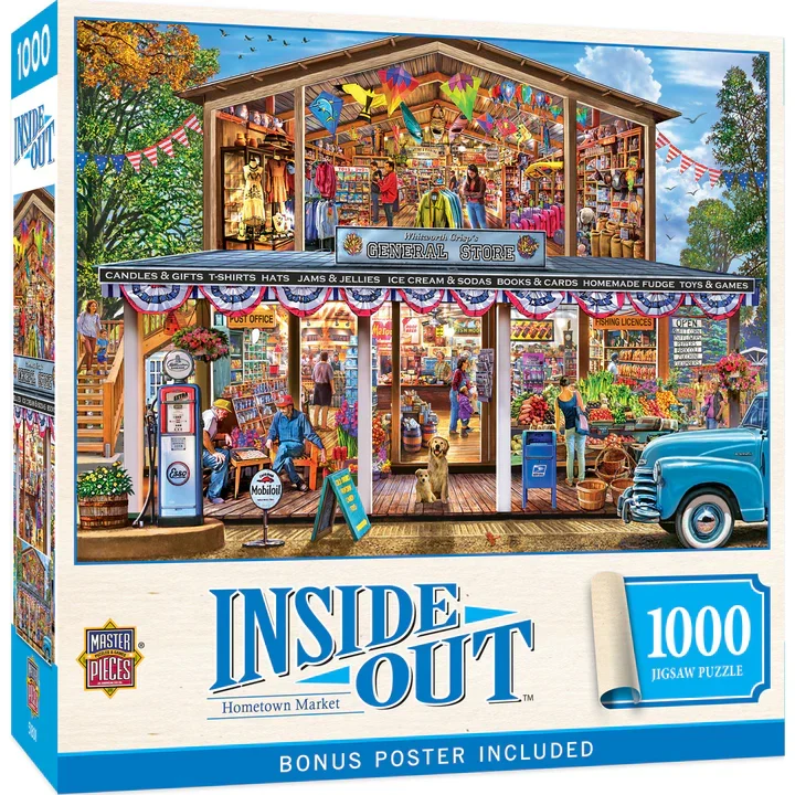 PFG Inside Out - Hometown Market, Steve Crisp (1000pcs) (Usage/Used - PUZZLES FOR GOOD)