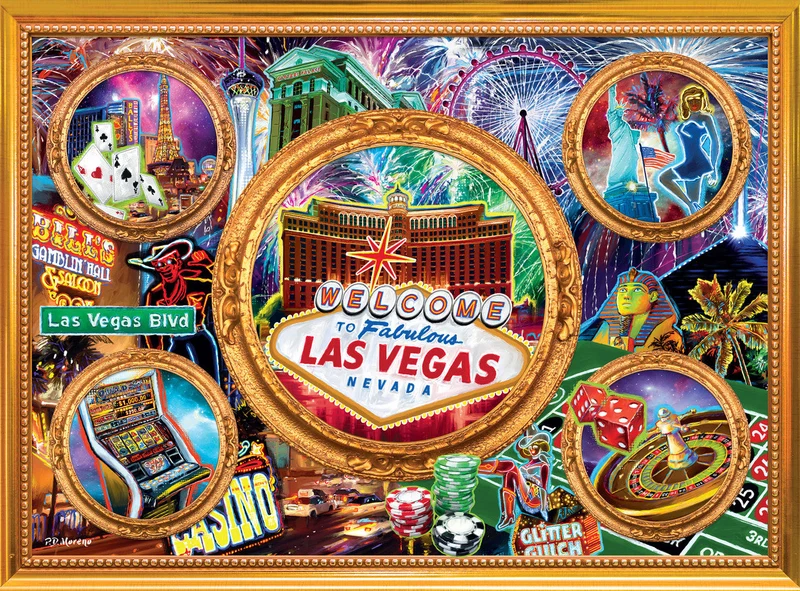 DMG Classic Collage - Las Vegas Collage (1000pcs) (DAMAGED BOX)