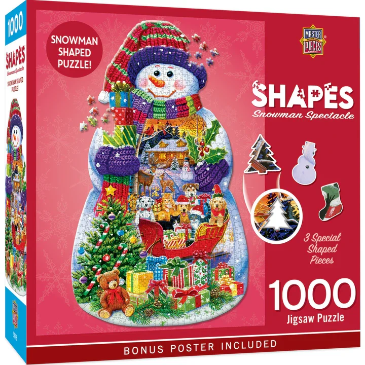 Contours Shaped - Snowman Spectacle (1000pcs)