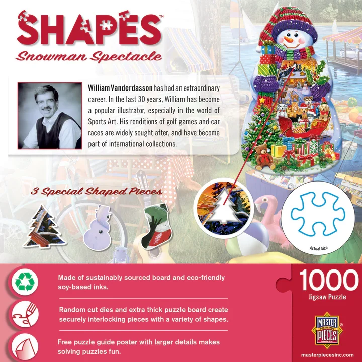 Contours Shaped - Snowman Spectacle (1000pcs)