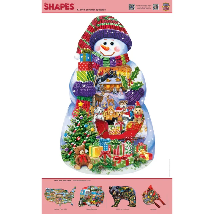 Contours Shaped - Snowman Spectacle (1000pcs)