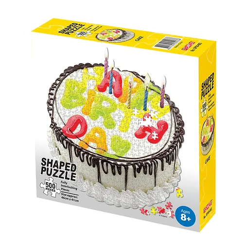 PFG Birthday Cake, Shaped Puzzle (Usage/Used - PUZZLES FOR GOOD)
