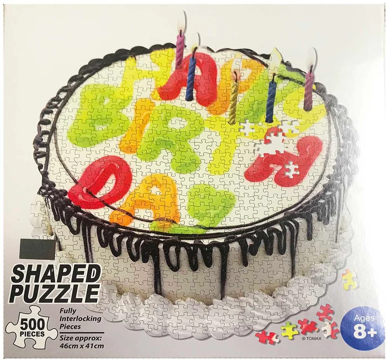 PFG Birthday Cake, Shaped Puzzle (Usage/Used - PUZZLES FOR GOOD)