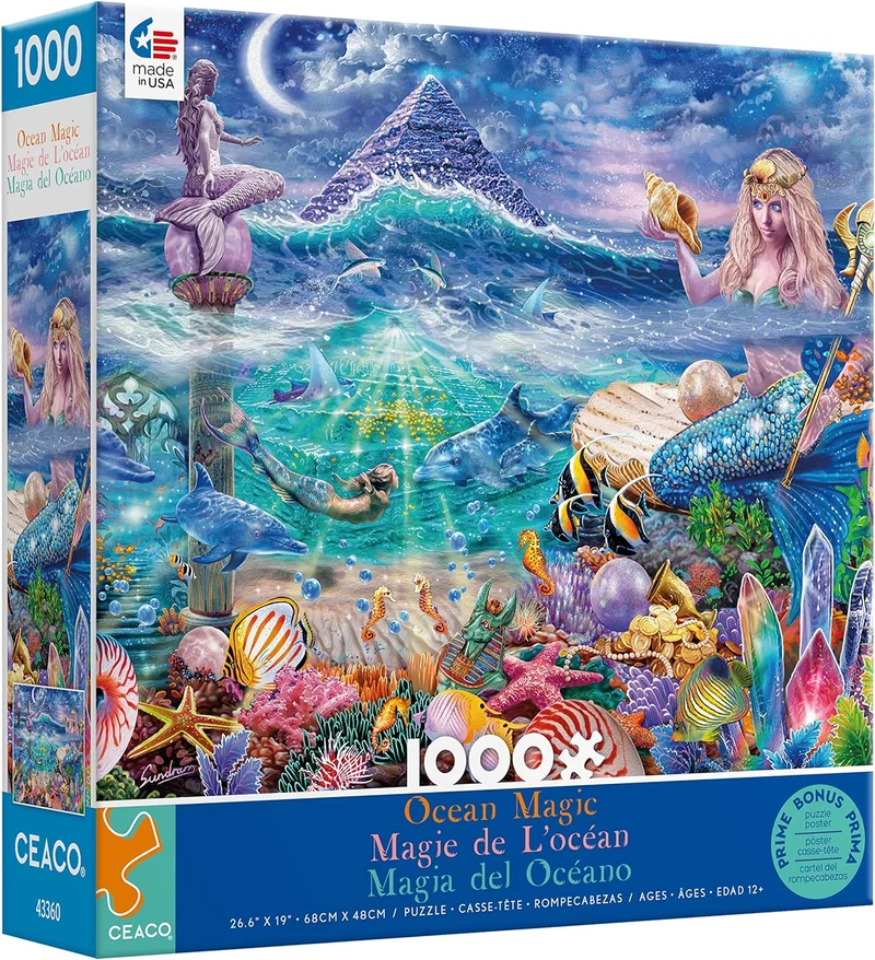 DMG Ocean Magic - Mermaid Sanctuary, Steve Sundram (1000pcs) (DAMAGED BOX)