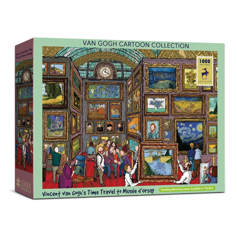 PFG Vincent Van Gogh’s Time Travel to Musée d’Orsay (1000pcs) (Usage/Used - PUZZLES FOR GOOD)