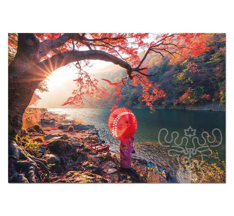 PFG Sunrise in Katsura River, Japan (Usage/Used - PUZZLES FOR GOOD)