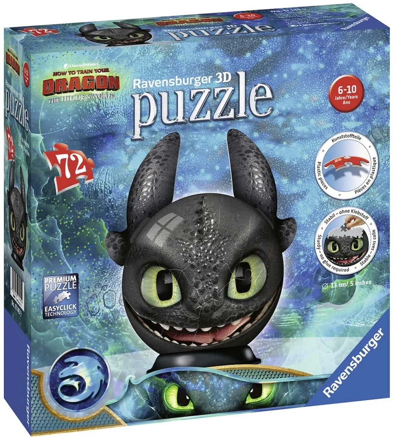 Ravensburger Disney Toothless with Ears (3D Puzzle)