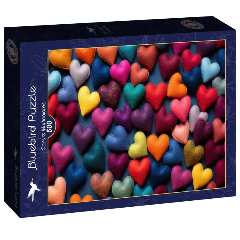 Coeurs Multicolores (500pcs)
