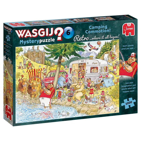 PFG Wasgij? Retro Mystery #6, Camping Commotion / Troubles au camping ! (Usage/Used - PUZZLES FOR GOOD)