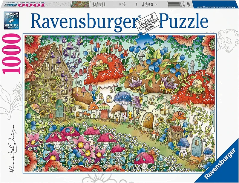 Ravensburger Cute Mushroom Houses (1000pcs)