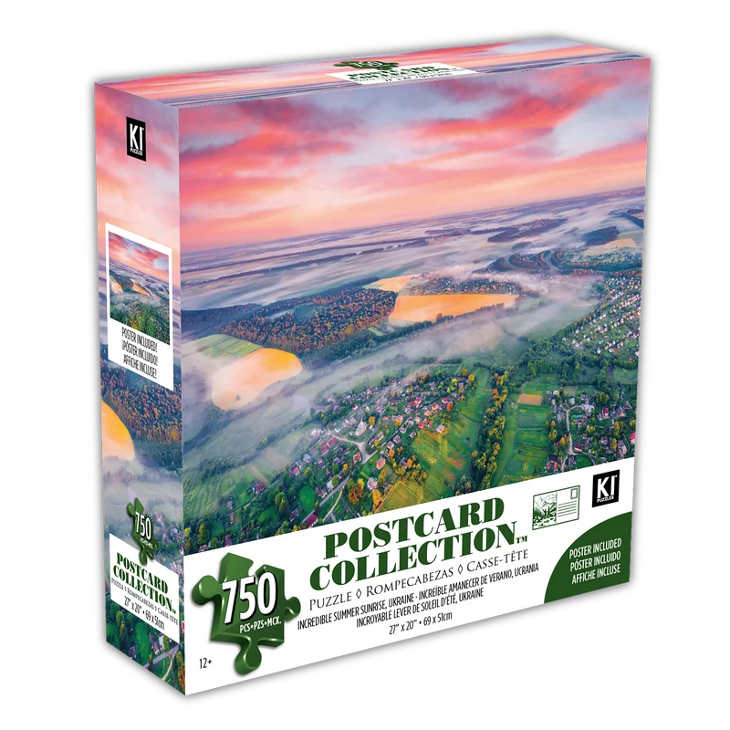 PFG Postcard Collection - Incredible Summer Sunrise, Ukraine (750pcs) (Usage/Used - PUZZLES FOR GOOD)