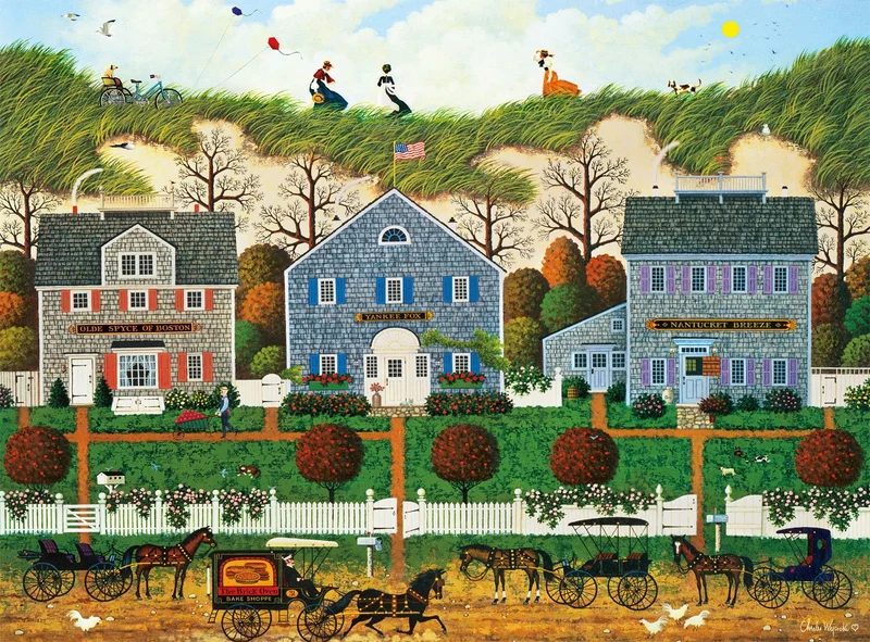 PFG Nantucket Winds, Charles Wysocki (1000pcs) (Usage/Used - PUZZLES FOR GOOD)