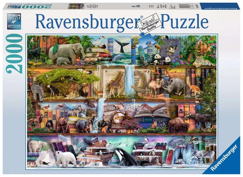 DMG Ravensburger Wild Kingdom Shelves, Aimee Stewart (2000pcs) (DAMAGED BOX)