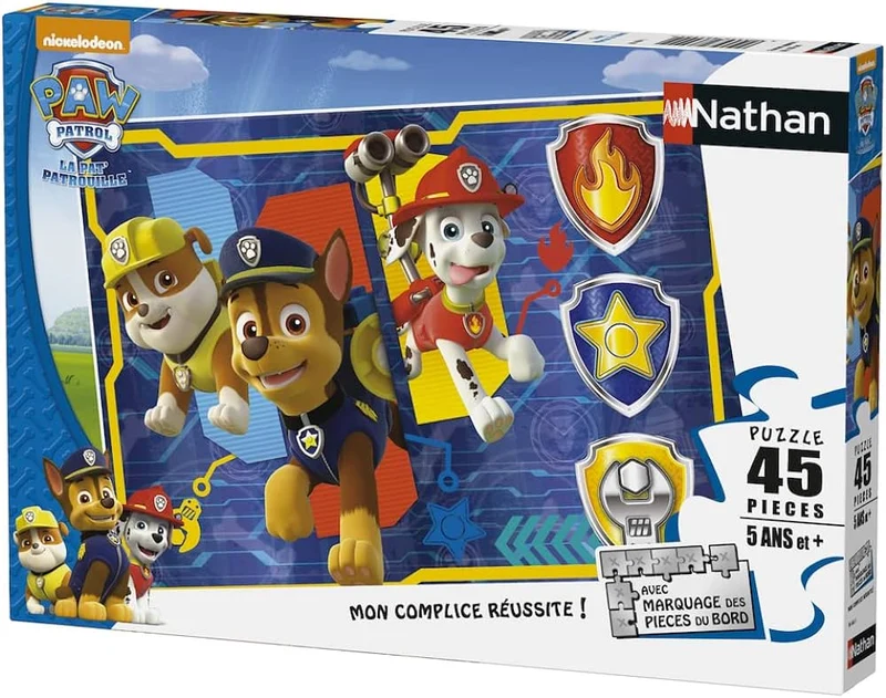 Paw Patrol Chase, Marshall, Rubble / La Pat'Patrouille (45pcs)
