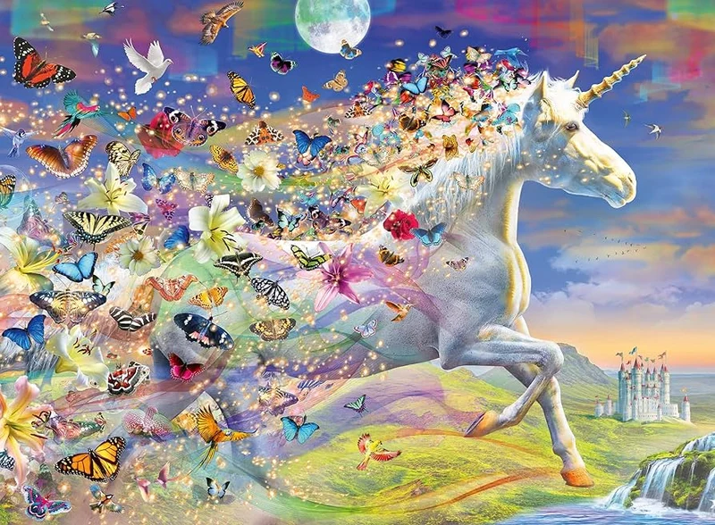 Ravensburger Butterfly Unicorn (500pcs) (Glitter)