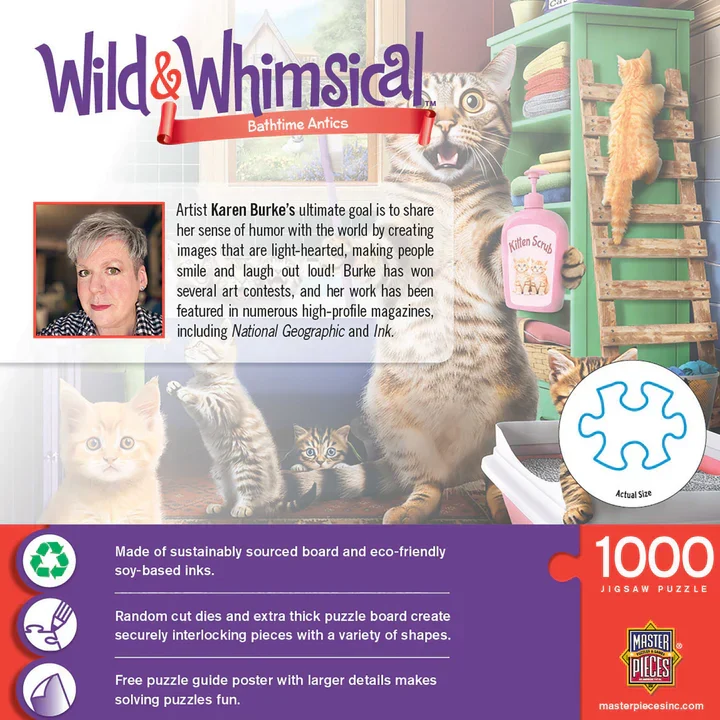 DMG Wild & Whimsical - Bathtime Antics, Karen Burke (1000pcs) (DAMAGED BOX)