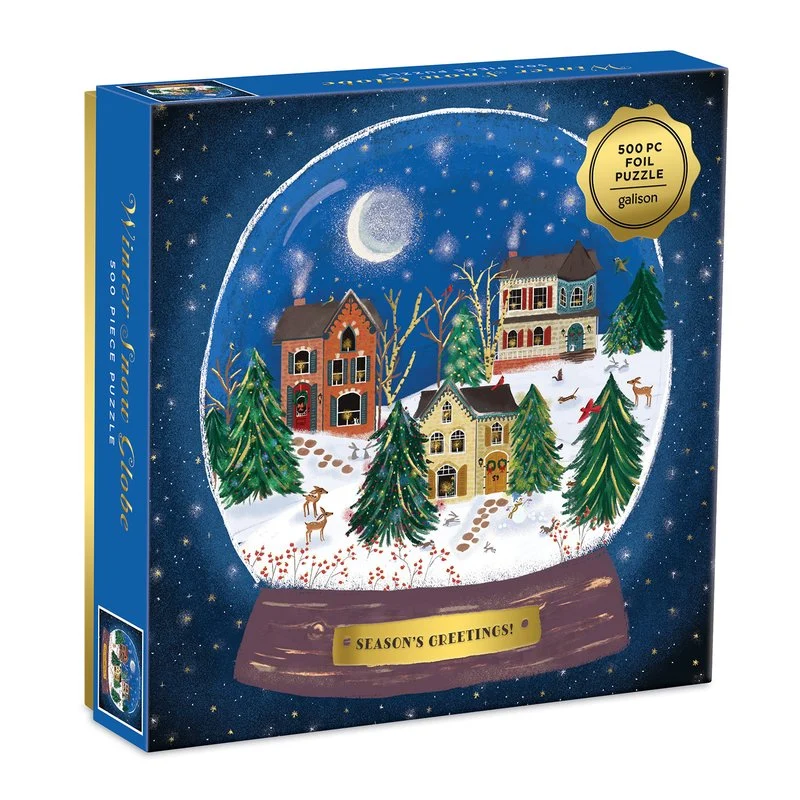 PFG Winter Snow Globe, Joy Laforme (500pcs) (Usage/Used - PUZZLES FOR GOOD)