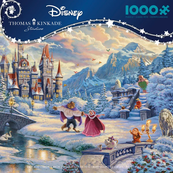 Disney - Beauty & The Beast Winter Enchantment, Thomas Kinkade (1000pcs)