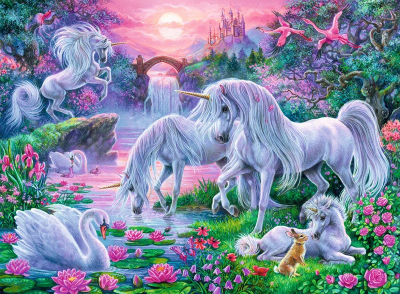 DMG Ravensburger Unicorns in the Sunset Glow (150 XXL) (DAMAGED BOX)