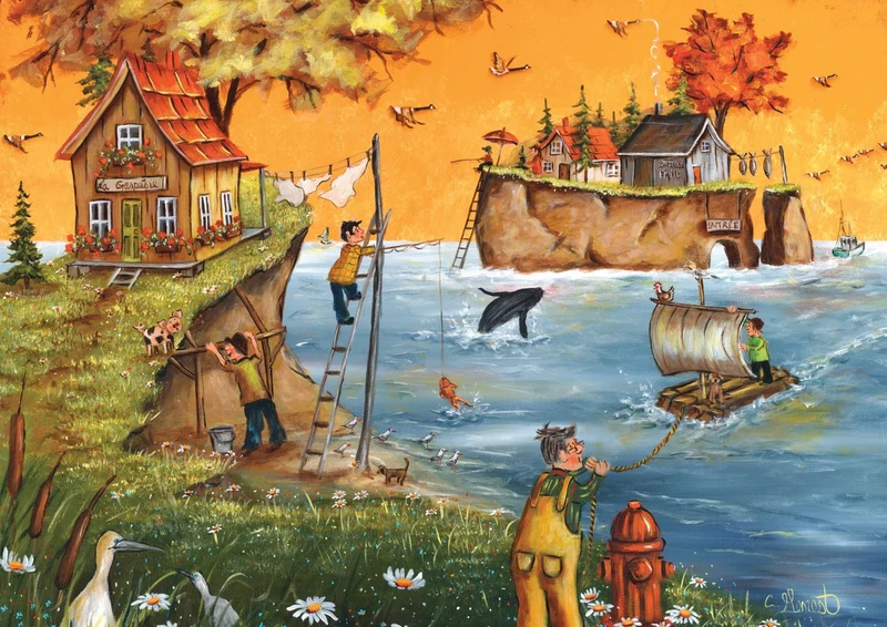 PFG Autumn in Gaspé, Christine Genest (500pcs) (Usage/Used - PUZZLES FOR GOOD)