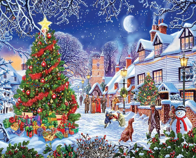 PFG Village Christmas Tree, Steve Crisp (Usage/Used - PUZZLES FOR GOOD)