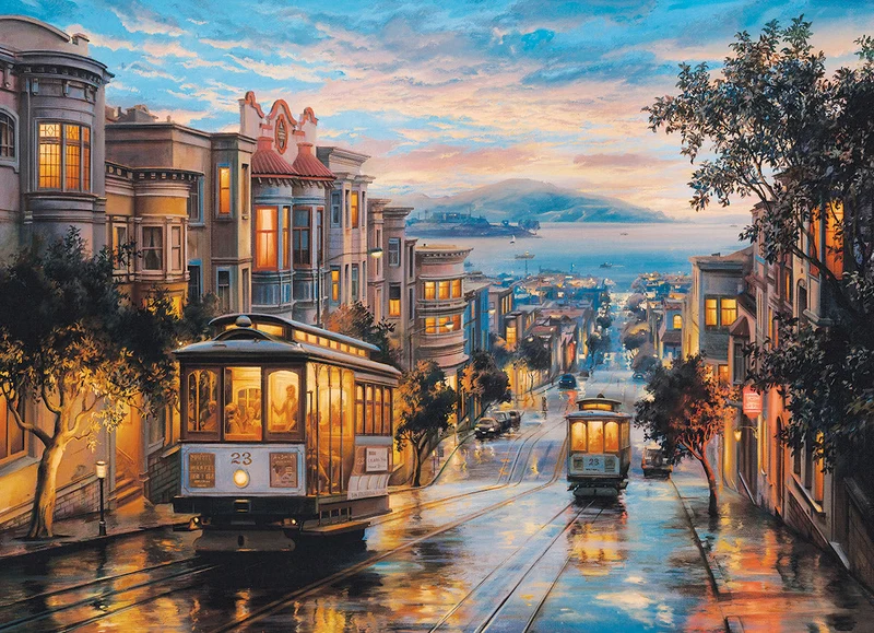 PFG San Francisco - Cable Car Heaven, Eugene Lushpin (Usage/Used - PUZZLES FOR GOOD)