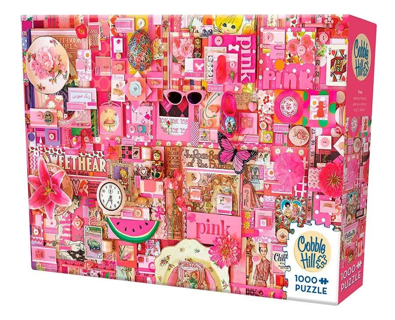 PFG Pink, Shelley Davies (1000pcs) (Usage/Used - PUZZLES FOR GOOD)