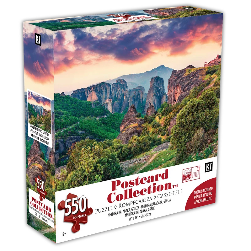 PFG Postcard Collection - Meteora Kalabaka, Greece (550pcs) (Usage/Used - PUZZLES FOR GOOD)