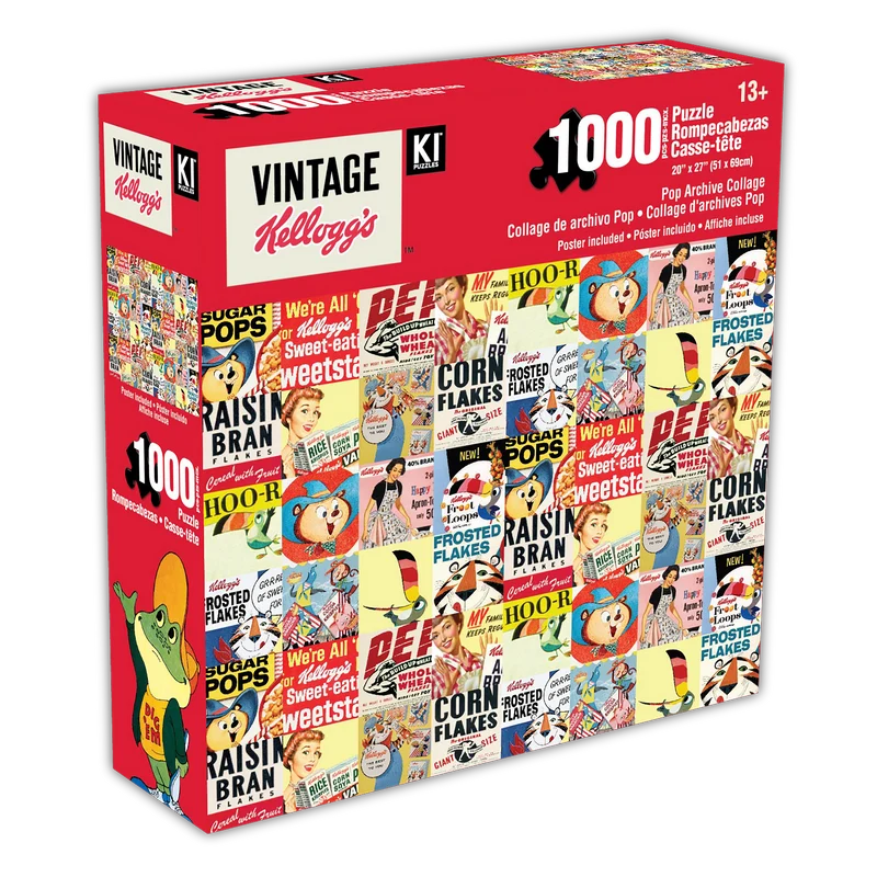 PFG Vintage Kellogg's - Pop Archive Collage (1000pcs) (Usage/Used - PUZZLES FOR GOOD)