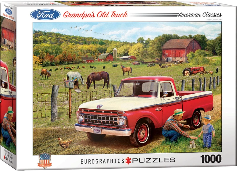 PFG American Classic - Grandpa's Old Truck (1965 Ford F-100), Greg Giordano (Usage/Used - PUZZLES FOR GOOD)