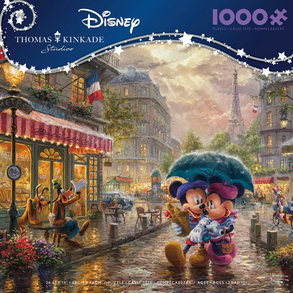 Disney - Mickey & Minnie in Paris, Thomas Kinkade (1000pcs)