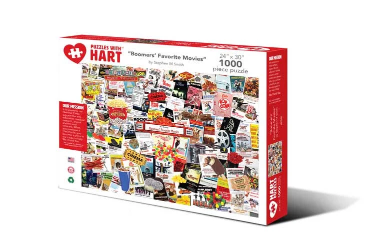PFGBoomers' Favorite Movies (1000pcs) (Usage/Used - PUZZLES FOR GOOD)